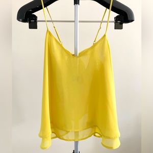 Yellow Tie Back Camisole